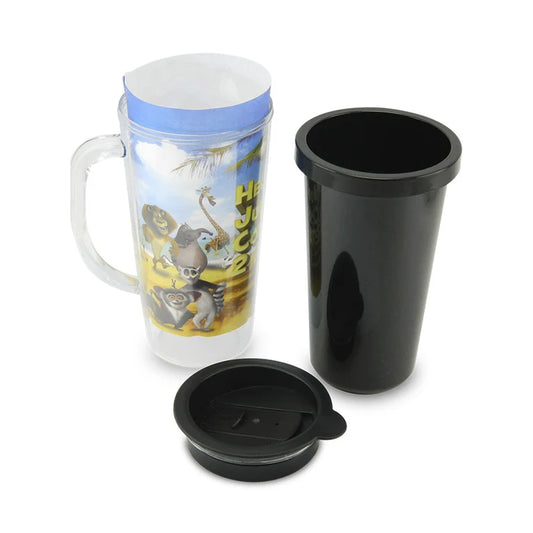 Vaso fiestero para insertar fotos en papel