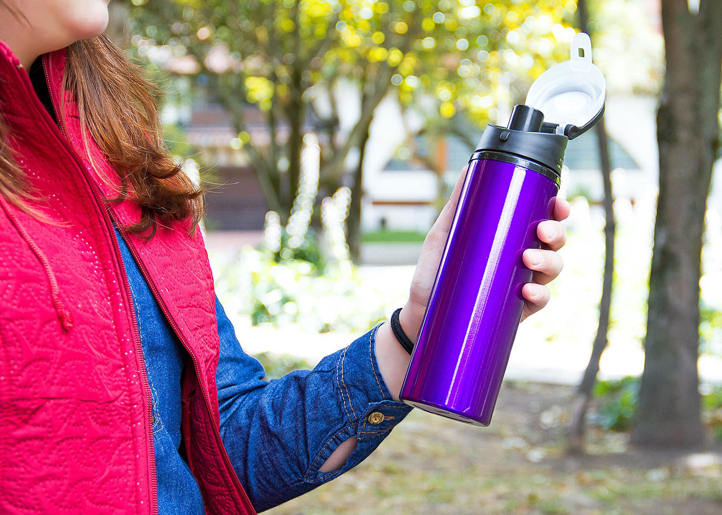Botella en Aluminio Pull 600ml